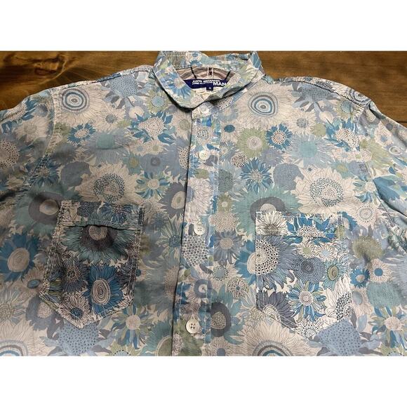 Junya Watanabe Comme Des Garcons Man Runway Floral Men’s Button Up Shirt Size S - Picture 3 of 13